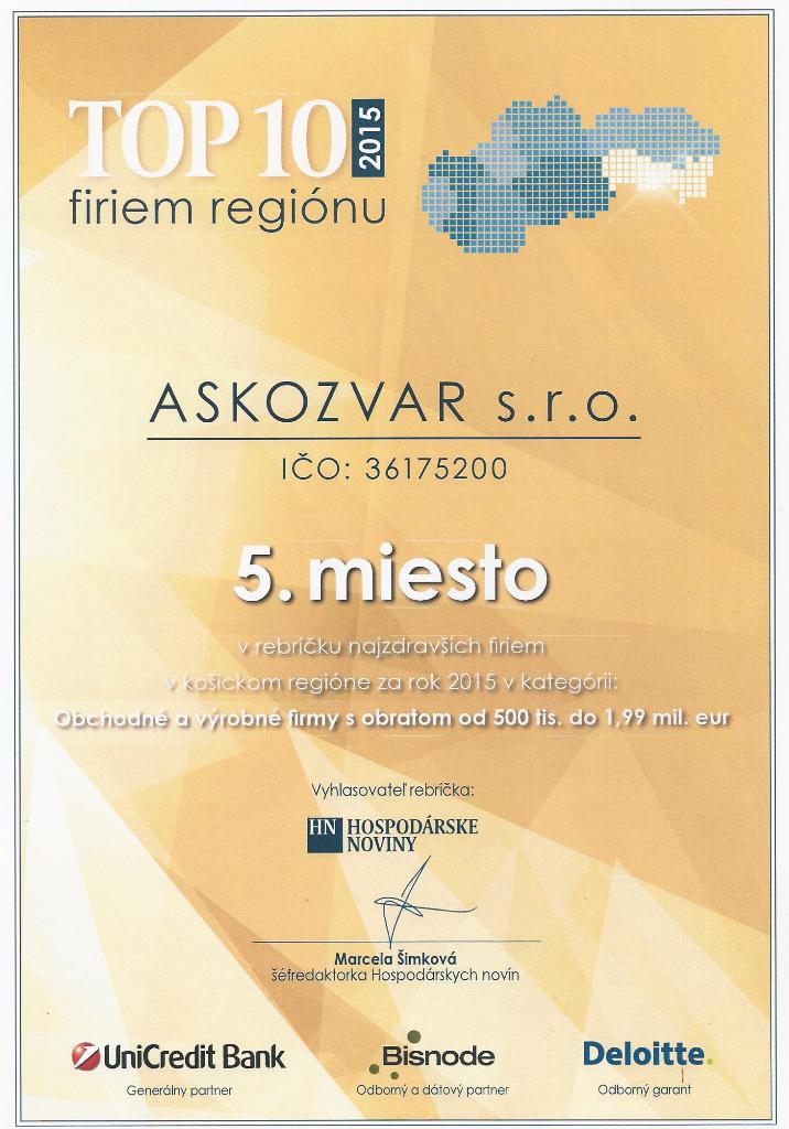Obchodujete s cenenou firmou !!!!