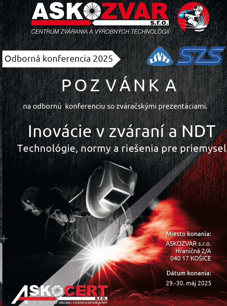 „Inovácie v zváraní a NDT“