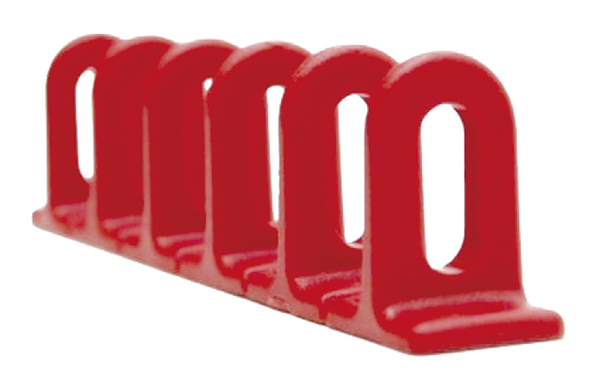 Súprava 3 červených plochých plastových vyťahovacích adaptérov (6x22x156mm)