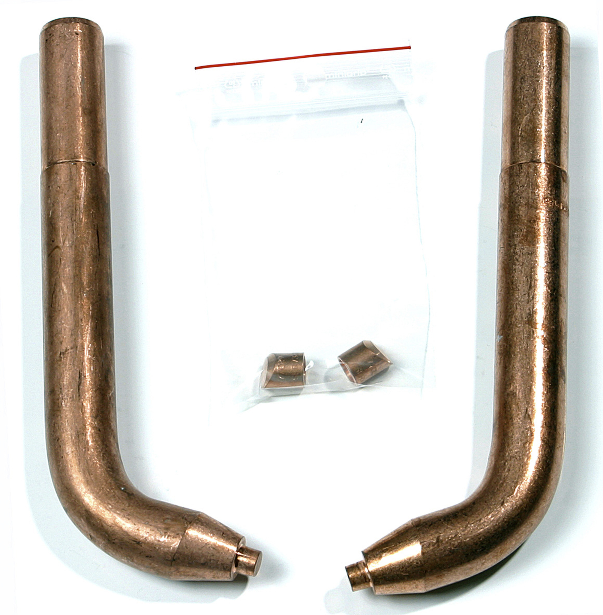 2 x ramená X2 – 220mm + 2 skosené elektródové čiapočky