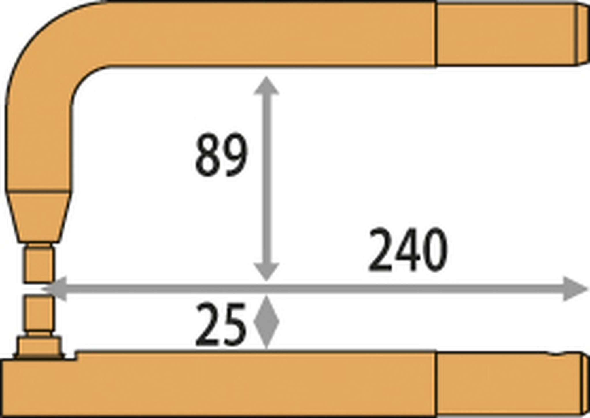 2 ramená X6 220mm + 2 elektródové čiapočky typu A